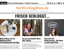Tablet Screenshot of networkingmom.de